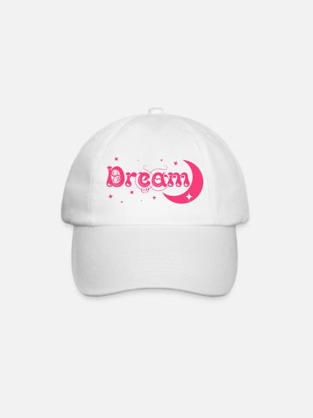 Dream / Traum - Baseballkappe - Weiß/Weiß
