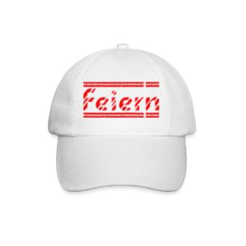 Feiern - Baseballkappe - Weiß/Weiß - Vorne