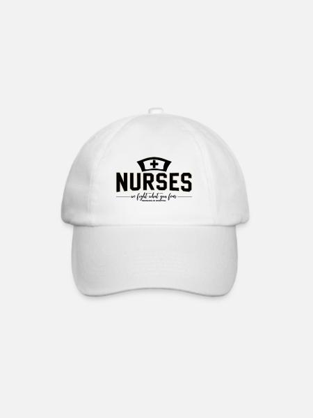 Nurses Krankenschwester Arzthelferin Arzt Medizin - Baseballkappe - Weiß/Weiß