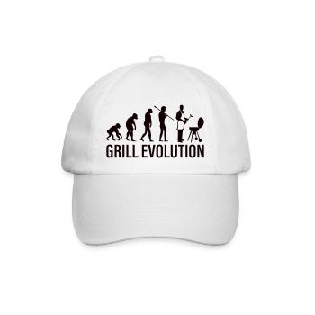 grill evolution - Baseballkappe - Weiß/Weiß - Vorne