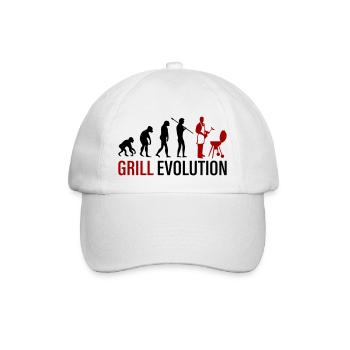 grill evolution - Baseballkappe - Weiß/Weiß - Vorne