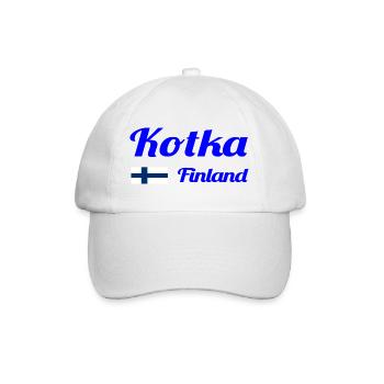 Kotka Finland - Stylische Prints - Baseballkappe - Weiß/Weiß - Vorne