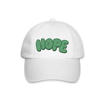 hope - Baseballkappe - Weiß/Weiß - Vorne
