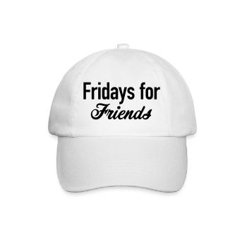 Freitage für Freunde - Baseballkappe - Weiß/Weiß - Vorne