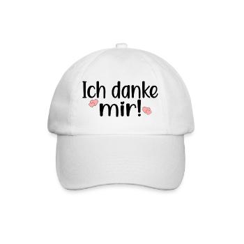 IRONIE DANKSAGUNG - HUMOR ICH DANKE MIR - Baseballkappe - Weiß/Weiß - Vorne