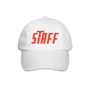 STAFF Team Member - Personal - Crew - Mitarbeiter - Baseballkappe - Weiß/Weiß - Vorne