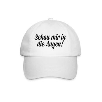 Schau mir in die Augen - Baseballkappe - Weiß/Weiß - Vorne