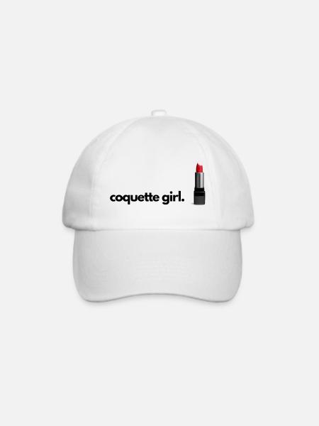 Coquette Mädchen Student Kit Kit - Baseballkappe - Weiß/Weiß