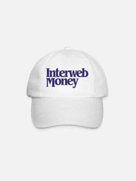 InterwebMoney - Baseballkappe - Weiß/Weiß