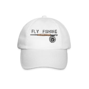 Fly fishing - Baseballkappe - Weiß/Weiß - Vorne