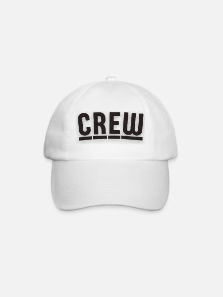 Crew-Design mit Berliner Charme - Baseballkappe - Weiß/Weiß