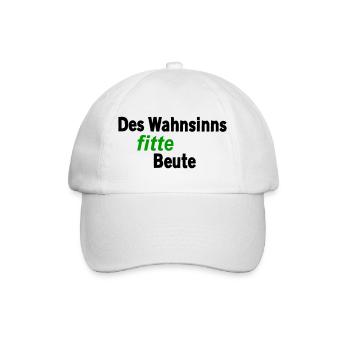 Wahnsinns fitte Beute - Baseballkappe - Weiß/Weiß - Vorne