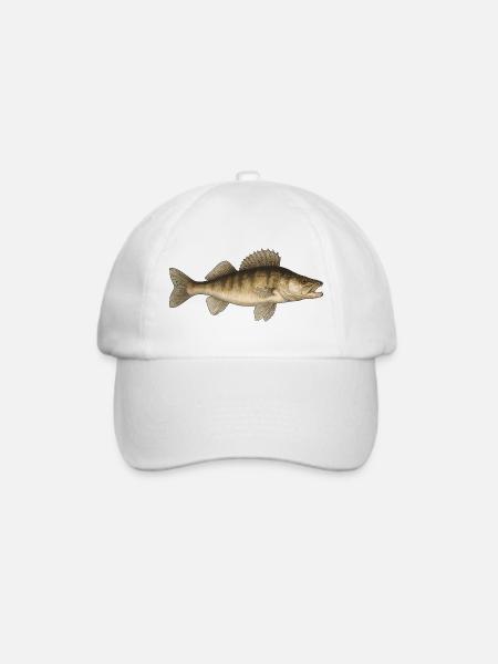 Zander Köder Zander Angeln Zander Angler Zander - Baseballkappe - Weiß/Weiß