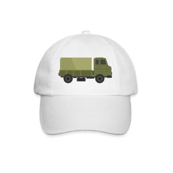 Militär-LKW - Baseballkappe - Weiß/Weiß - Vorne