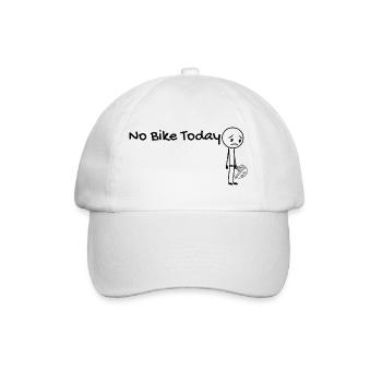 Keine Fahrradgeschenk-Geschenkidee - Baseballkappe - Weiß/Weiß - Vorne