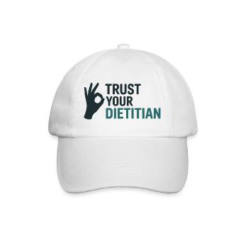 Vertrauen Sie auf die professionelle Beratung Ihres Ernährungsberaters - Baseballkappe - Weiß/Weiß - Vorne