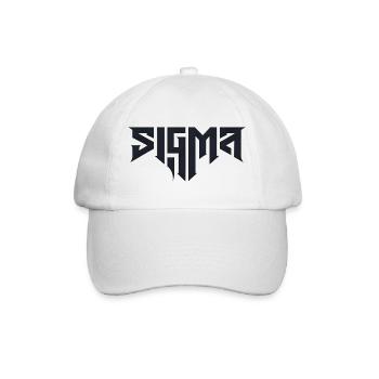 Sigma-Glyphen in schwieriger Typografie - Baseballkappe - Weiß/Weiß - Vorne