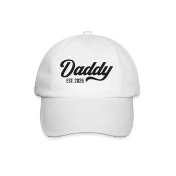 Daddy Est. 2026 - Baseballkappe - Weiß/Weiß - Vorne