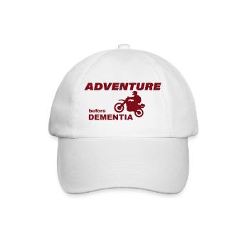 MOTORCYCLE ADVENTURE - Baseballkappe - Weiß/Weiß - Vorne