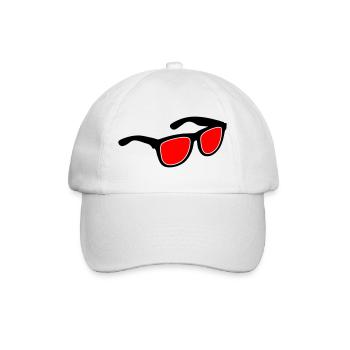 Sonnenbrille - Baseballkappe - Weiß/Weiß - Vorne