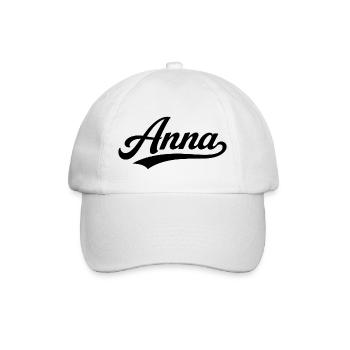 Anna, Name, vorne, letzte Familiengeschenke - Baseballkappe - Weiß/Weiß - Vorne