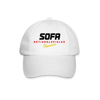 Sofa Nationalspieler - Baseballkappe - Weiß/Weiß - Vorne