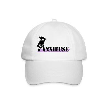 ängstlich - Baseballkappe - Weiß/Weiß - Vorne