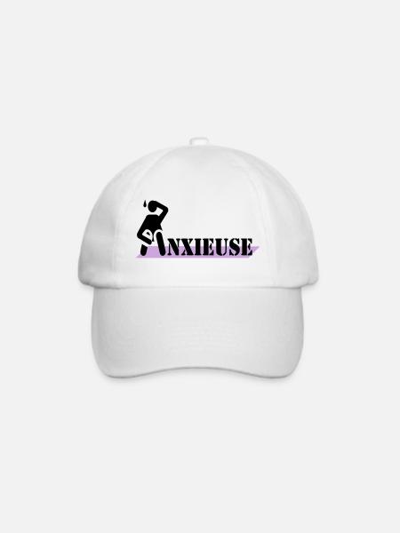 ängstlich - Baseballkappe - Weiß/Weiß