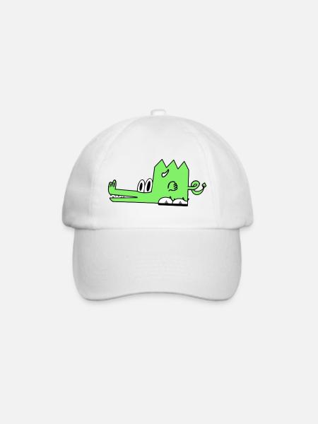 Emberon, der Drache - Baseballkappe - Weiß/Weiß