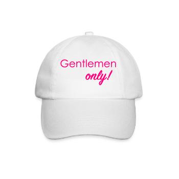 Nur für Herren! - Baseballkappe - Weiß/Weiß - Vorne