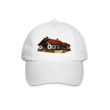 Rustikaler Bauernhof - Baseballkappe - Weiß/Weiß - Vorne