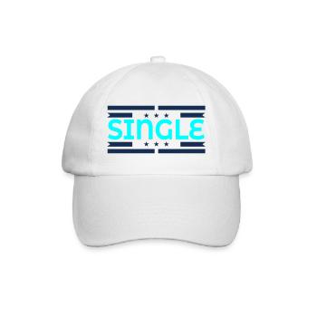 Single Flirten - Baseballkappe - Weiß/Weiß - Vorne