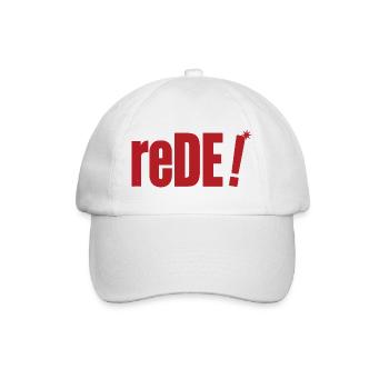 rede! - Baseballkappe - Weiß/Weiß - Vorne