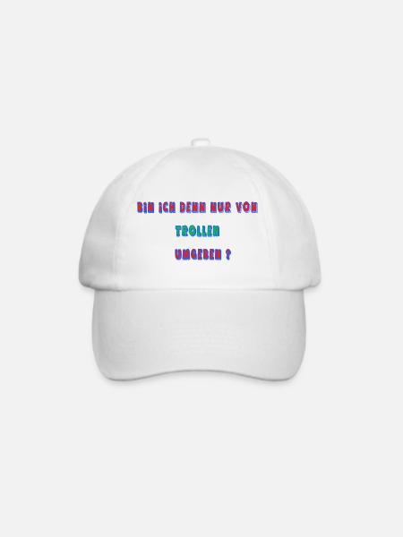 Bin_ich_denn - Baseballkappe - Weiß/Weiß