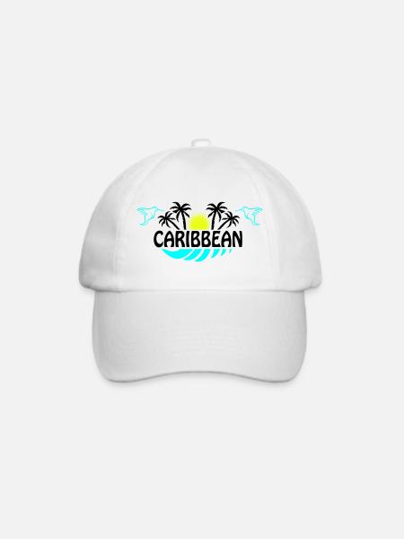 Sonnenhummingbird Neon Silhouette - Baseballkappe - Weiß/Weiß