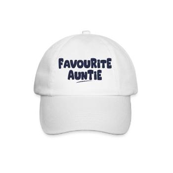 Lieblingsgeschenk der Tante - Baseballkappe - Weiß/Weiß - Vorne