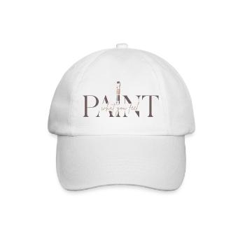 Male deine Gefühle – Kreativität & Kunst - Paint - Baseballkappe - Weiß/Weiß - Vorne