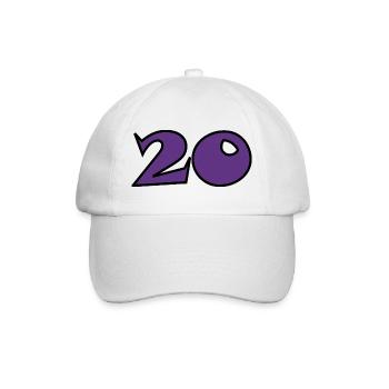 20 - Baseballkappe - Weiß/Weiß - Vorne