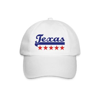 texas - Baseballkappe - Weiß/Weiß - Vorne
