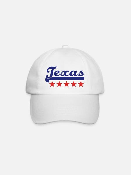 texas - Baseballkappe - Weiß/Weiß