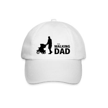 The Walking Dad - Baseballkappe - Weiß/Weiß - Vorne