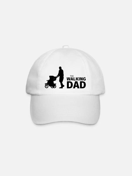 The Walking Dad - Baseballkappe - Weiß/Weiß