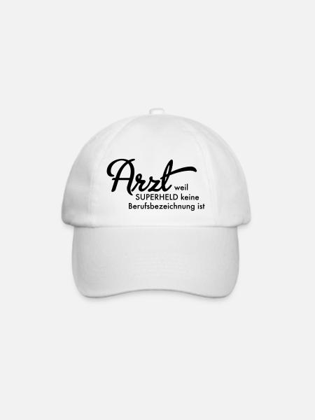 Arzt - Baseballkappe - Weiß/Weiß