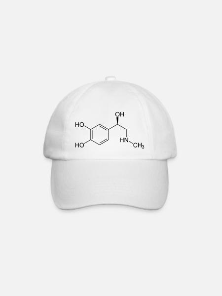 adrenalin epinephrin - Baseballkappe - Weiß/Weiß