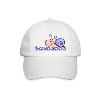 Schnegge - Baseballkappe - Weiß/Weiß - Vorne