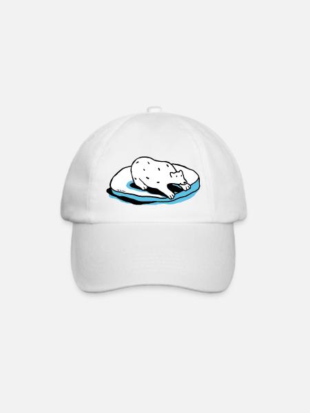 Der Eisbär - Baseballkappe - Weiß/Weiß
