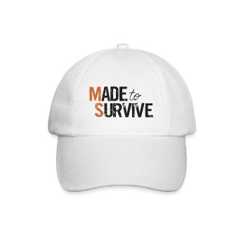 Made to Survive - Baseballkappe - Weiß/Weiß - Vorne
