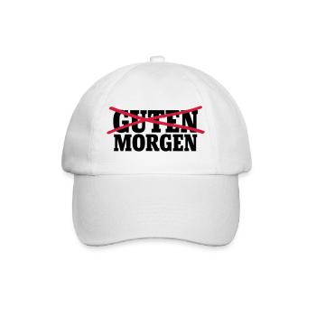 Guten Morgen - Baseballkappe - Weiß/Weiß - Vorne