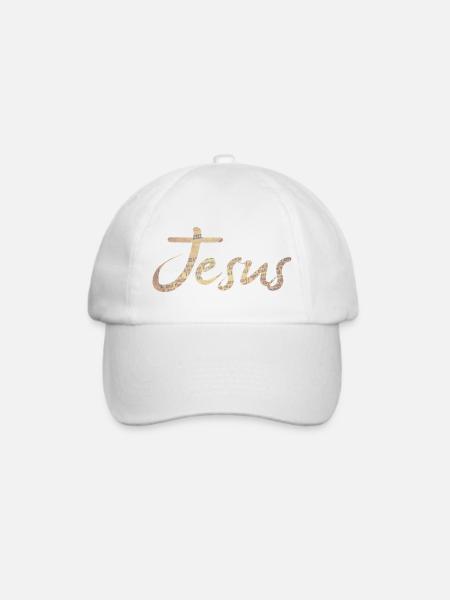 jesus - Baseballkappe - Weiß/Weiß