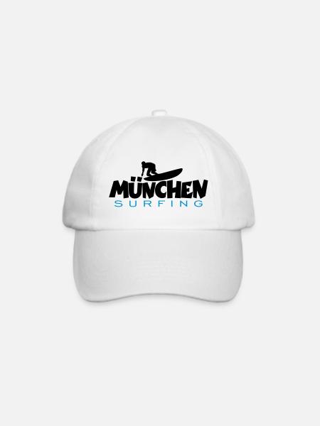 München Surfing - Baseballkappe - Weiß/Weiß